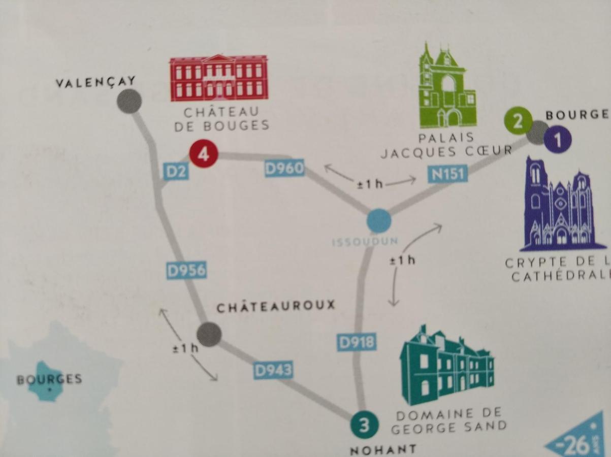 Le Logis De Saint Cyr Aparthotel Issoudun Εξωτερικό φωτογραφία